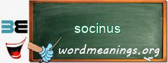 WordMeaning blackboard for socinus